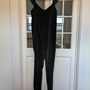 The Nines by HATCH Velvet Black Jumpsuit